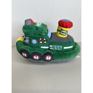 Hess Tugboat Plush Light and Sound Toy Works Great 2023 Green